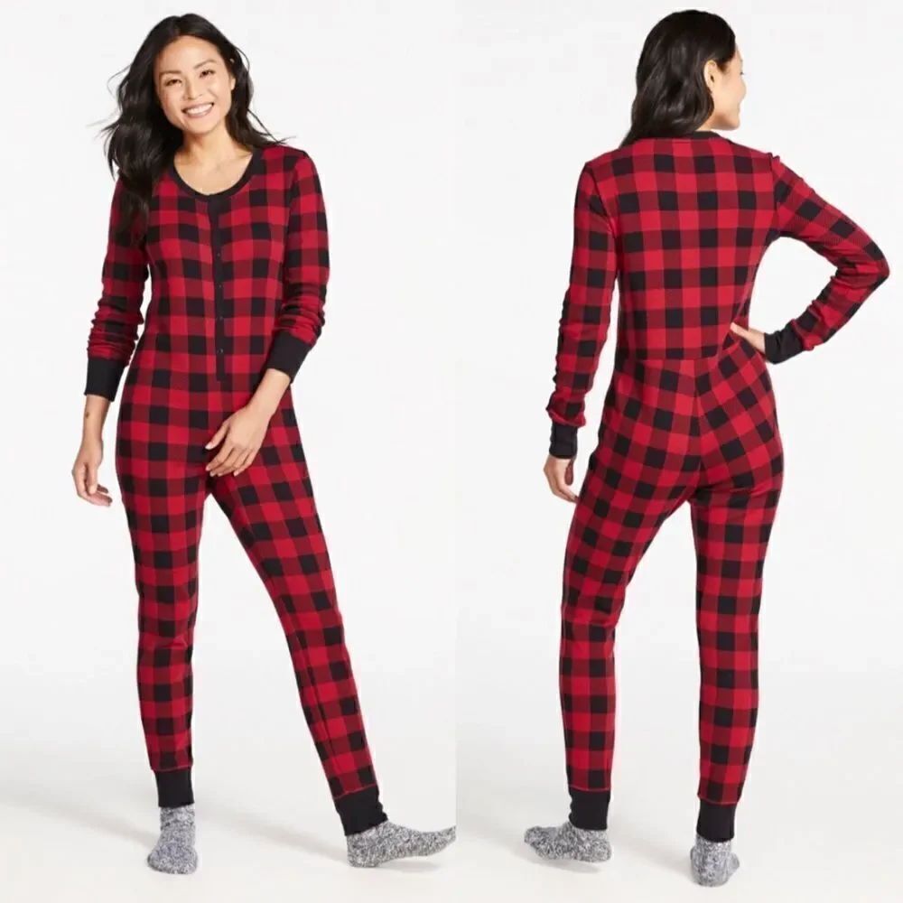 L.L.Bean Waffle Onsie Pyjama XS Tall